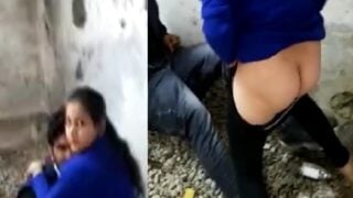 Sweet dehati girl caught fucking leaked video